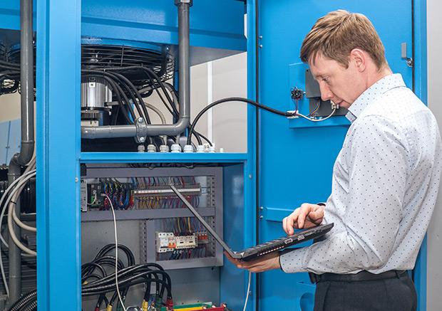 Программирование панели винтового компрессора